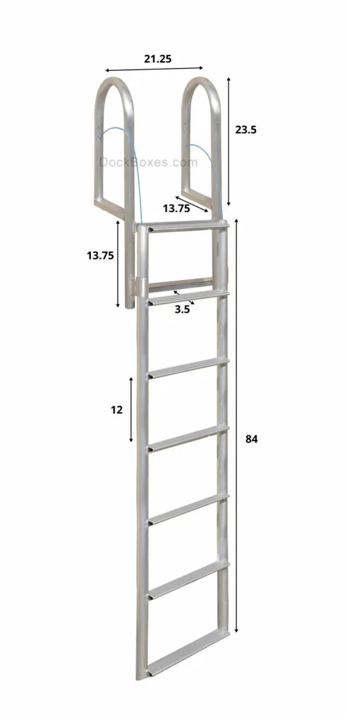 7 Step Floating Dock Lift Ladder (Short Base)