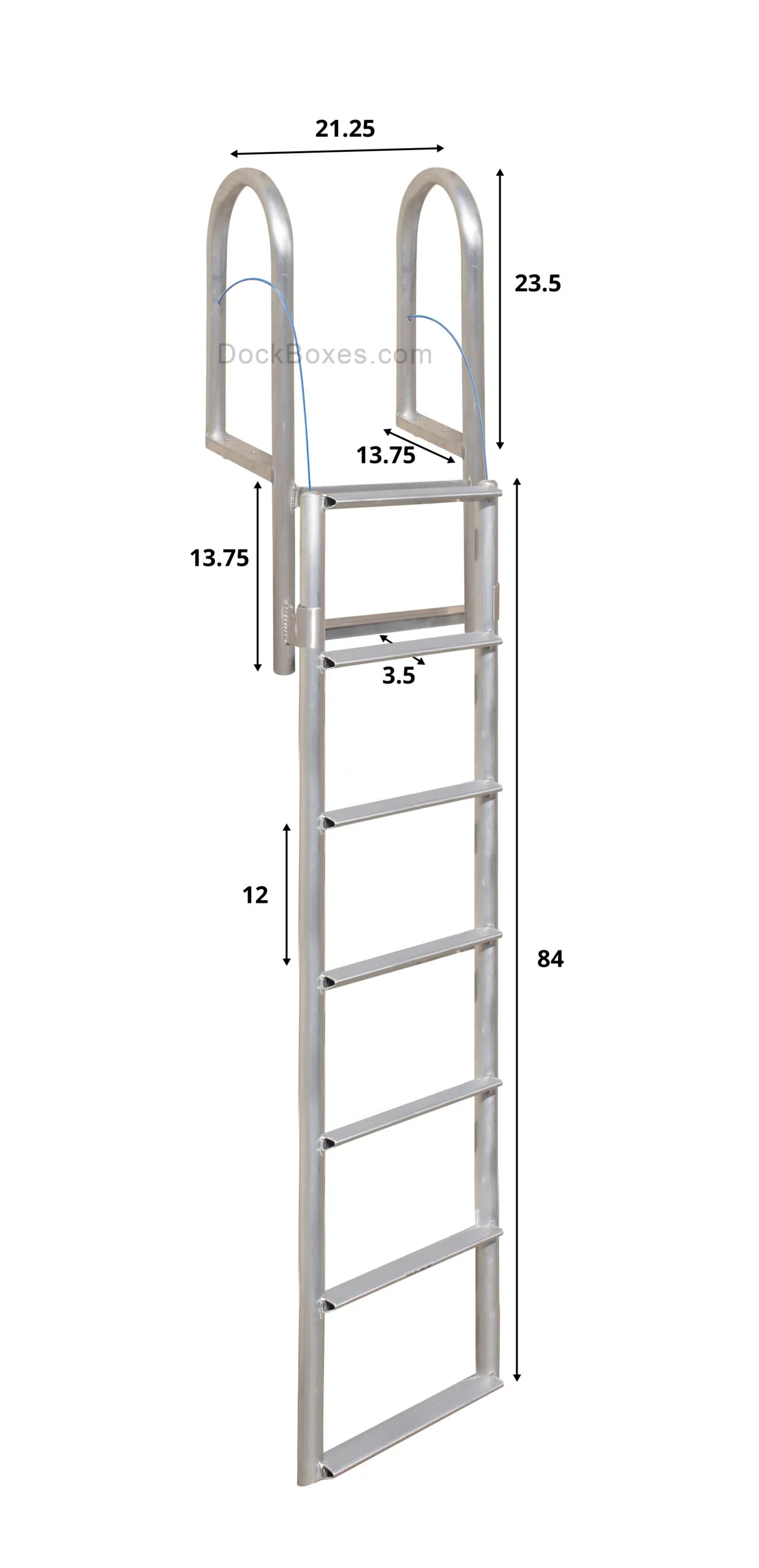 7 Step Floating Dock Lift Ladder (Short Base)