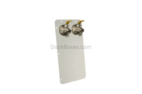 MPL11F Water Mounting Plate Assembly - 2 Water Spigots (Lighthouse SS/Powerhouse SS)