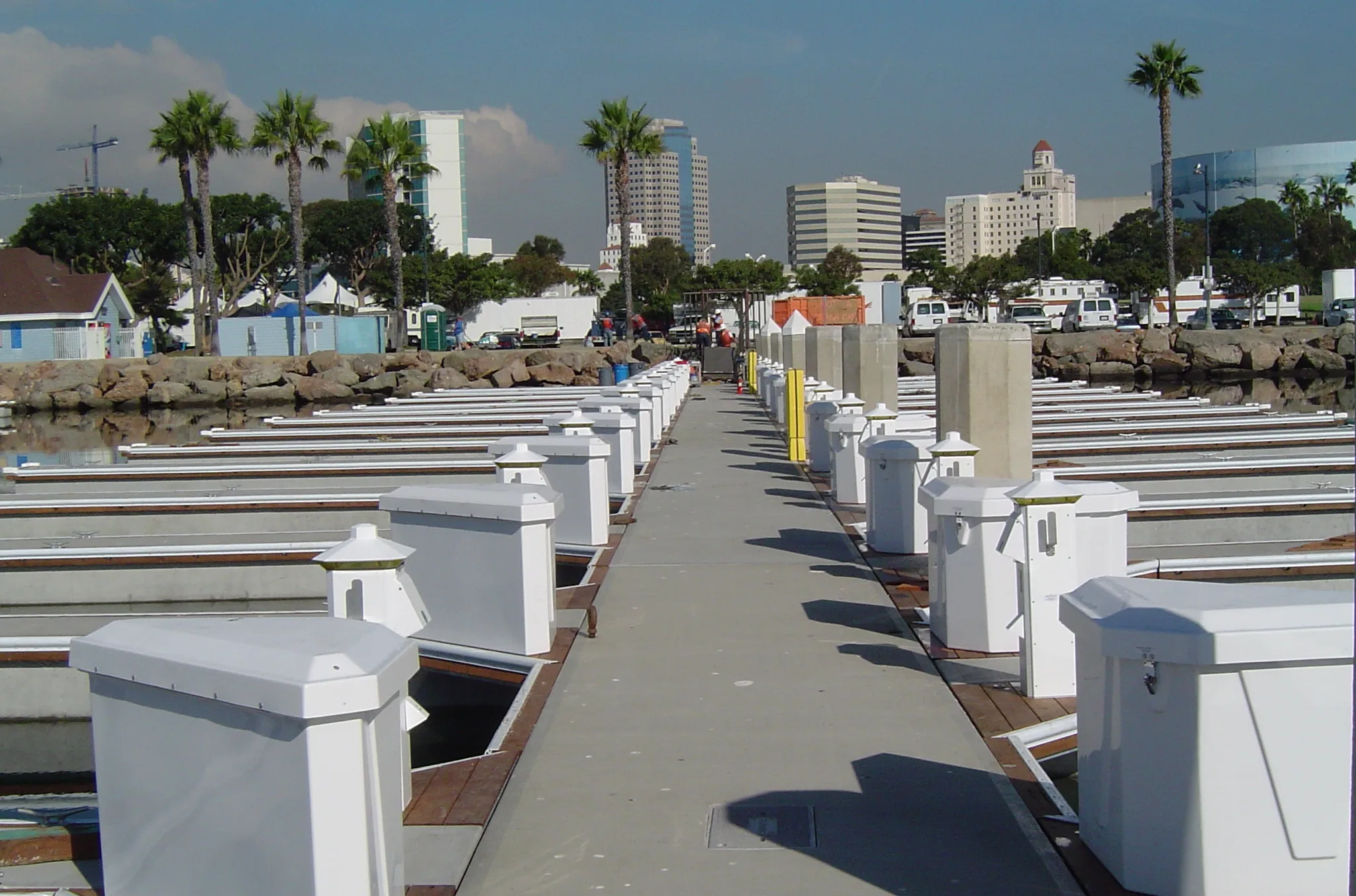 Lighthouse SS power pedestals preferred by the City of Long Beach to keep uniformity