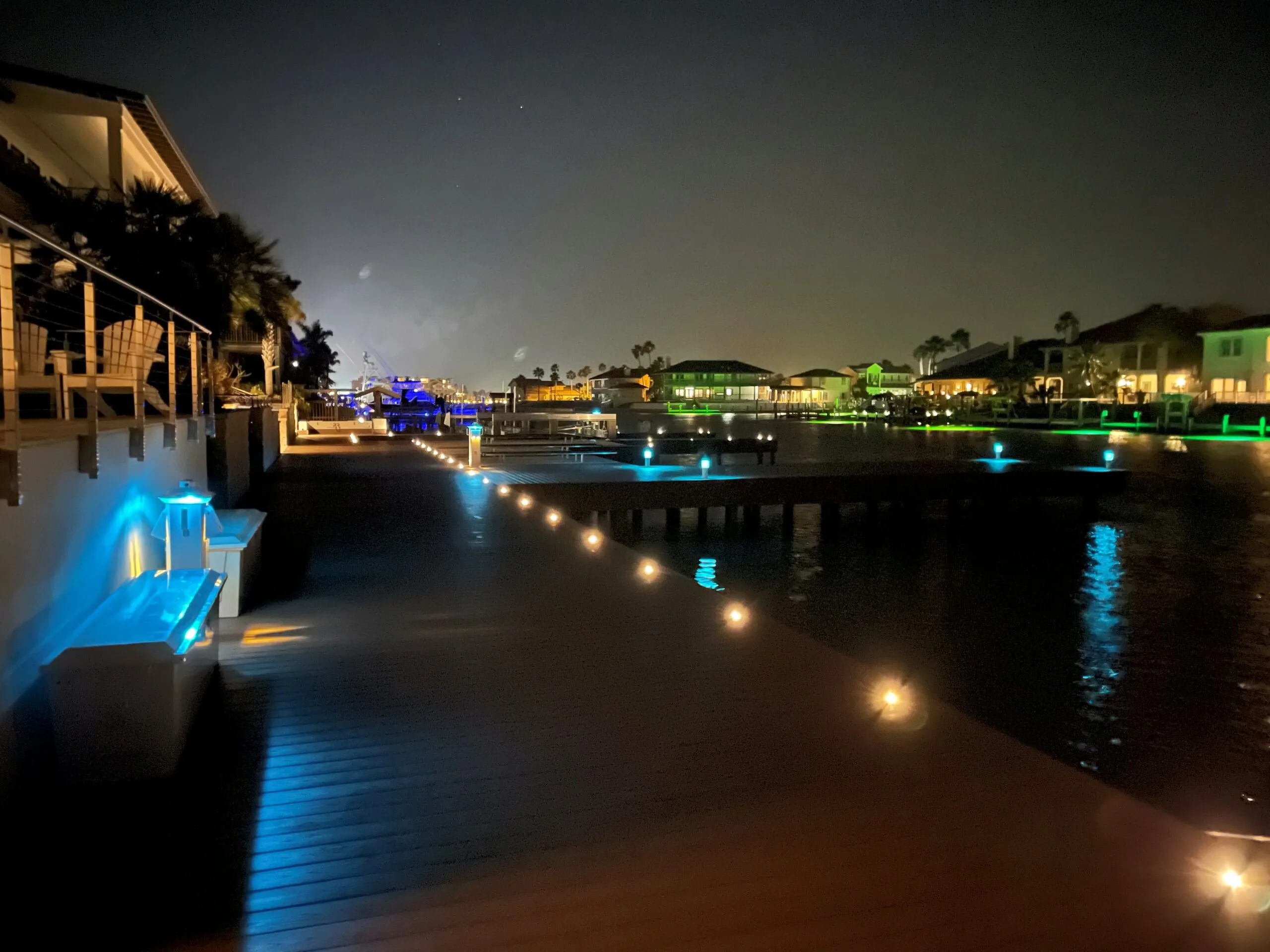 Mariner Light Bollards used to illuminate the docks