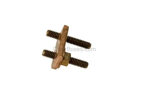 MPLNP3468 Copper Bus Bar w/Nuts & Washers 1 1/4" X 7/10" X 3/16"