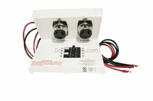 MPL1137A 50A-50A Faceplate Assembly w/Breakers