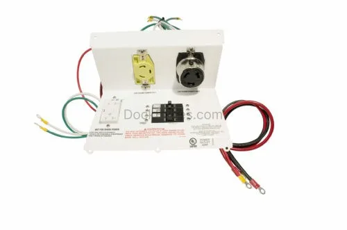 MPL1151A 30A-50A-20GFI Faceplate Assembly w/Breakers (STANDLESS UNITS)