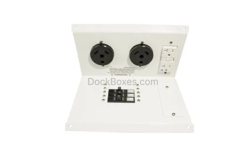 RV1150A 30A-30A-20GFI Faceplate Assembly w/Breakers