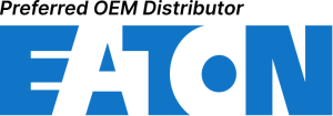 Graphic with text 'Preferred OEM Distributor' and the EATON power logo.